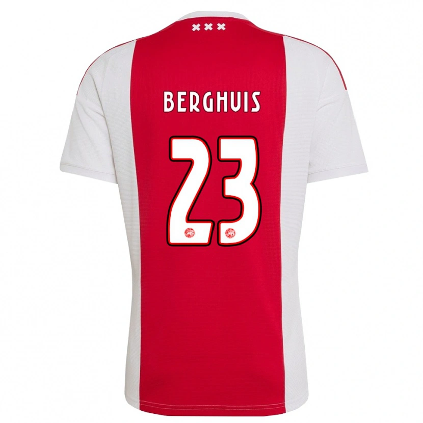Danxen Kinder Steven Berghuis #23 Rot Weiß Gelb Heimtrikot Trikot 2026/27 T-Shirt Österreich