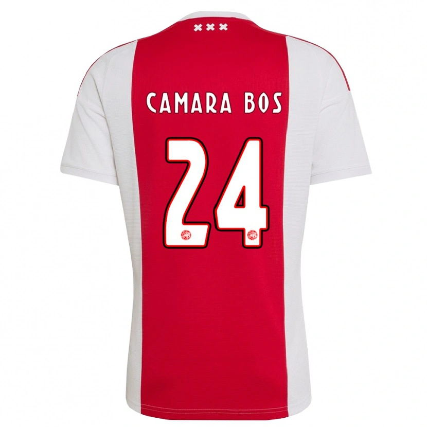 Danxen Kinder Daniel Camara Bos #24 Rot Weiß Gelb Heimtrikot Trikot 2026/27 T-Shirt Österreich