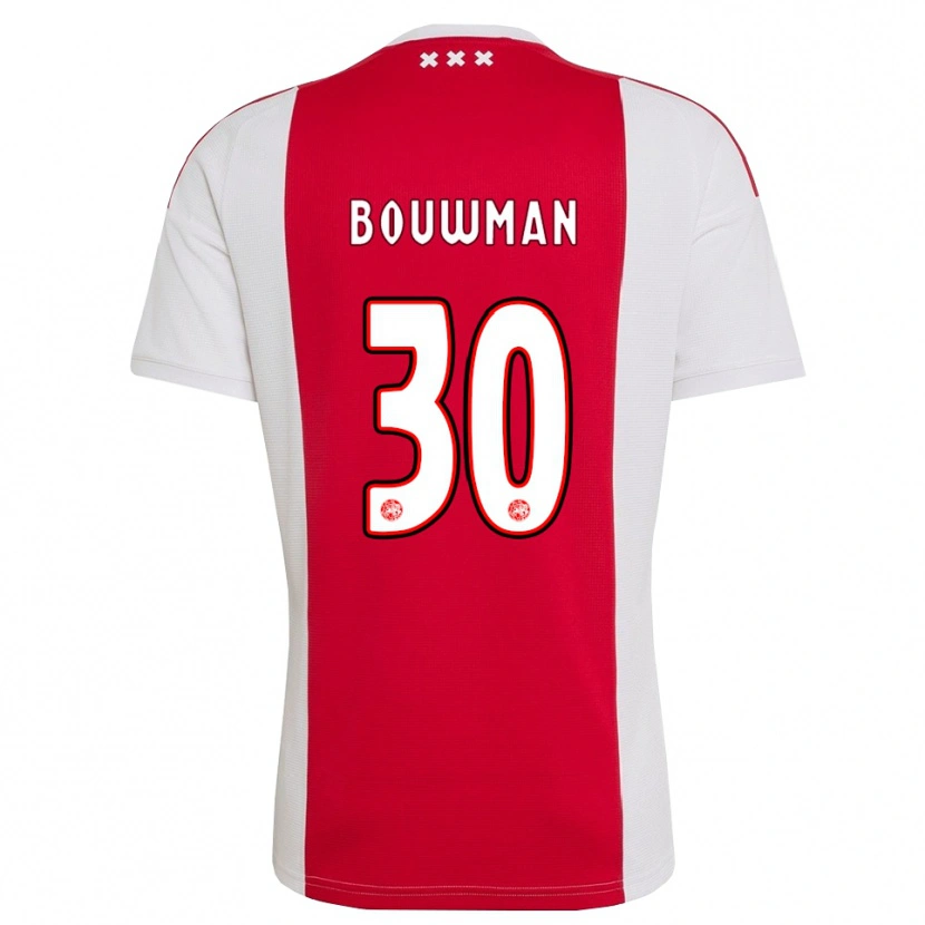 Danxen Kinder Aaron Bouwman #30 Rot Weiß Gelb Heimtrikot Trikot 2026/27 T-Shirt Österreich