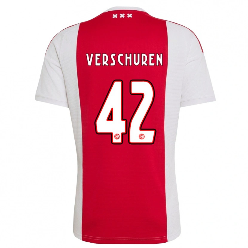 Danxen Kinder Nick Verschuren #42 Rot Weiß Gelb Heimtrikot Trikot 2026/27 T-Shirt Österreich