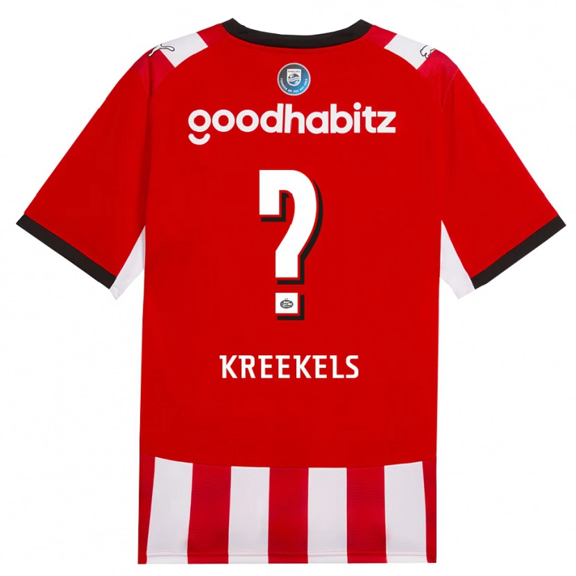 Danxen Kinder Mees Kreekels #0 Rot Weiß Schwarz Heimtrikot Trikot 2026/27 T-Shirt Österreich
