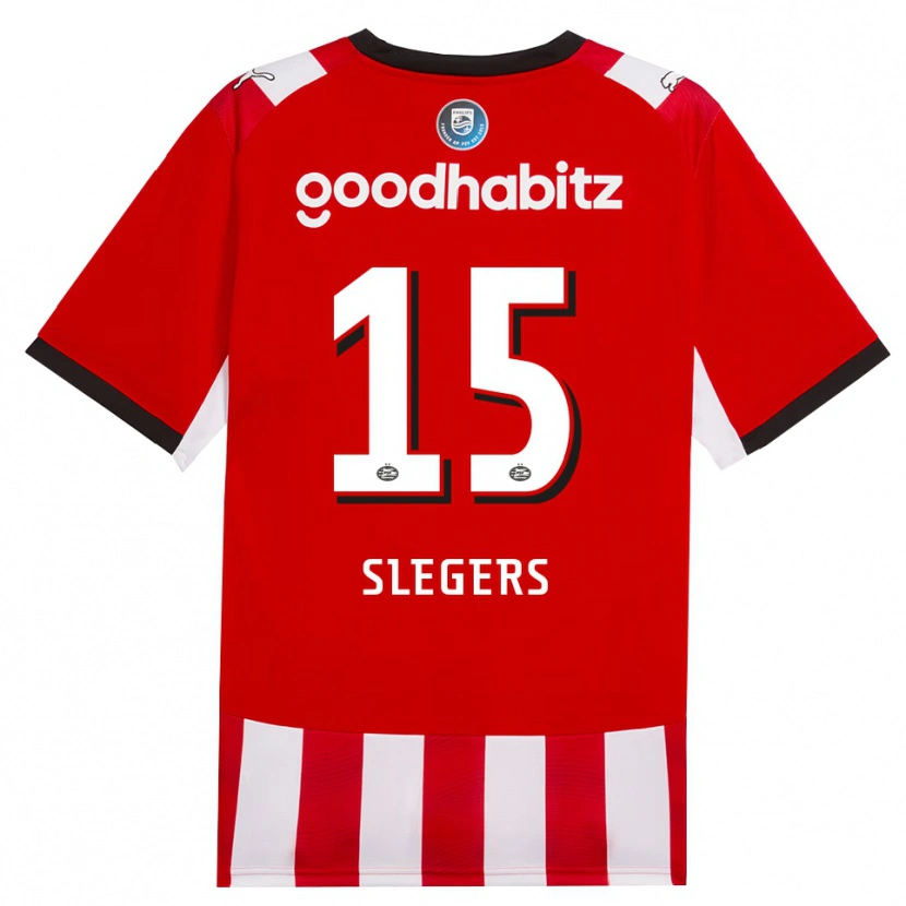 Danxen Kinder Kor Slegers #15 Rot Weiß Schwarz Heimtrikot Trikot 2026/27 T-Shirt Österreich