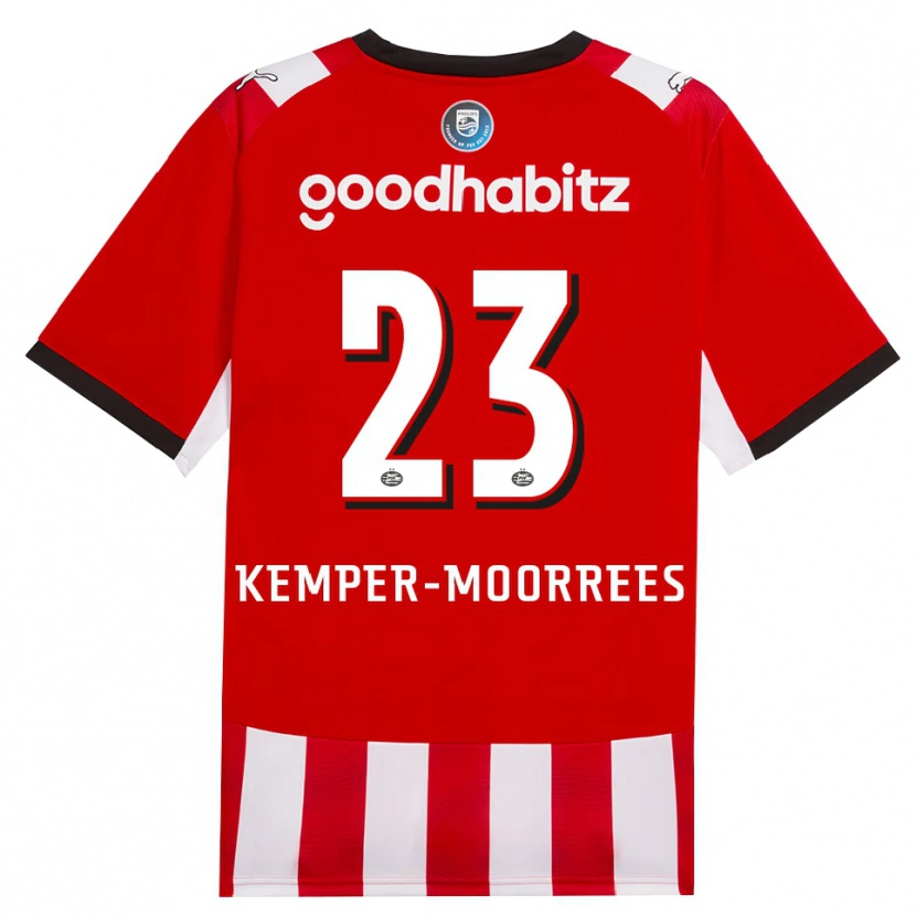 Danxen Kinder Myrthe Kemper-Moorrees #23 Rot Weiß Schwarz Heimtrikot Trikot 2026/27 T-Shirt Österreich