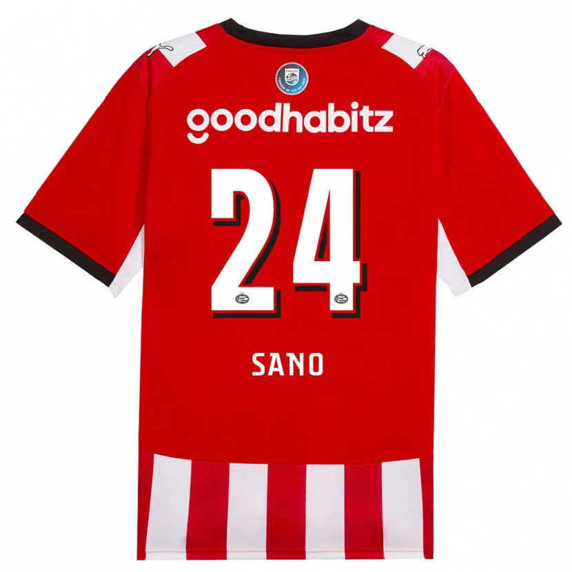 Danxen Kinder Kodai Sano #24 Rot Weiß Schwarz Heimtrikot Trikot 2026/27 T-Shirt Österreich