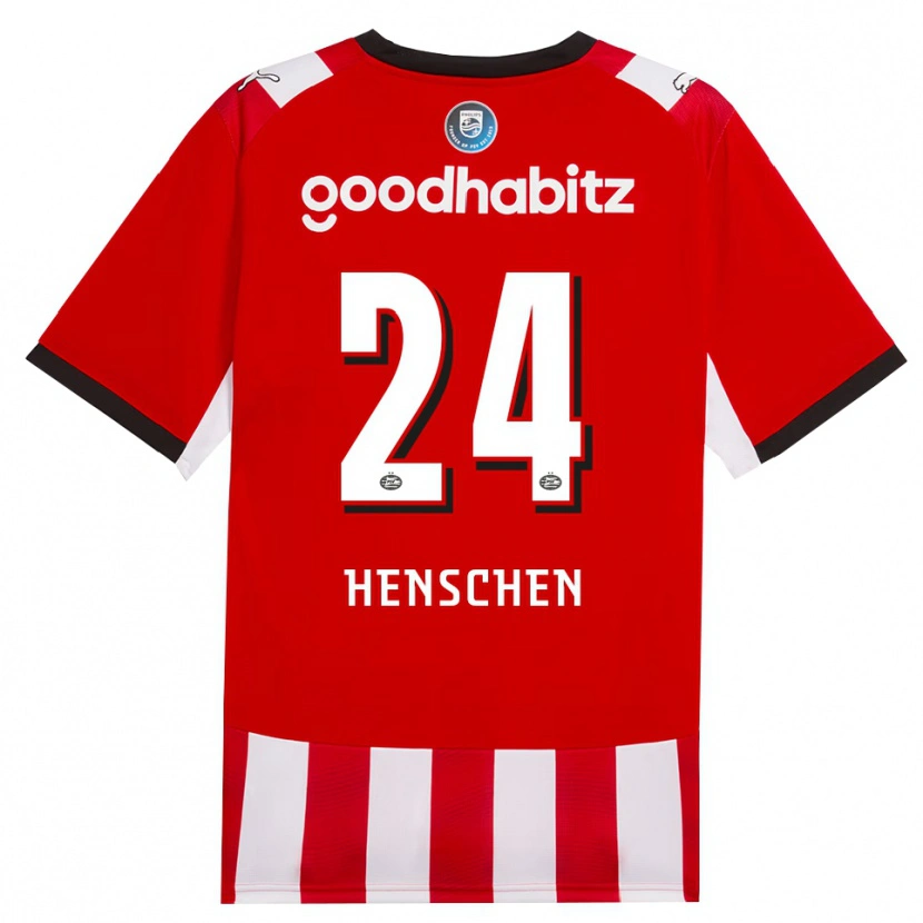 Danxen Kinder Emmeke Henschen #24 Rot Weiß Schwarz Heimtrikot Trikot 2026/27 T-Shirt Österreich
