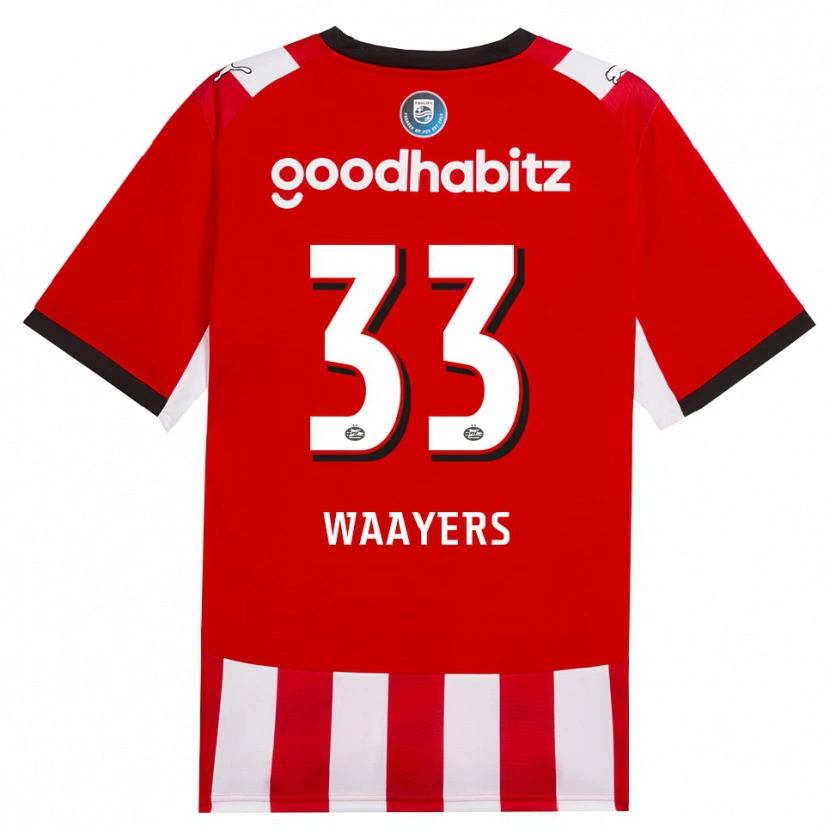 Danxen Kinder Eus Waayers #33 Rot Weiß Schwarz Heimtrikot Trikot 2026/27 T-Shirt Österreich