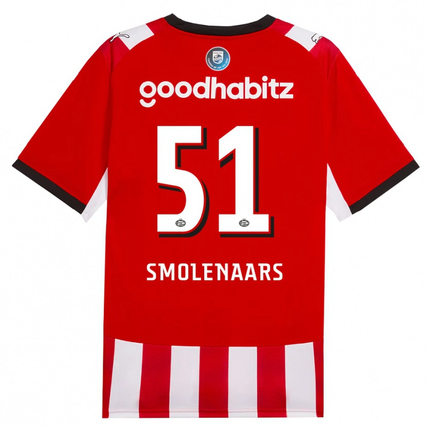 Danxen Kinder Tijn Smolenaars #51 Rot Weiß Schwarz Heimtrikot Trikot 2026/27 T-Shirt Österreich