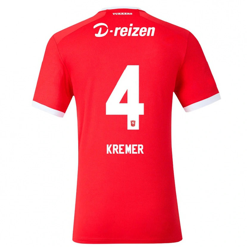 Danxen Kinder Joop Kremer #4 Rot Weiß Heimtrikot Trikot 2026/27 T-Shirt Österreich