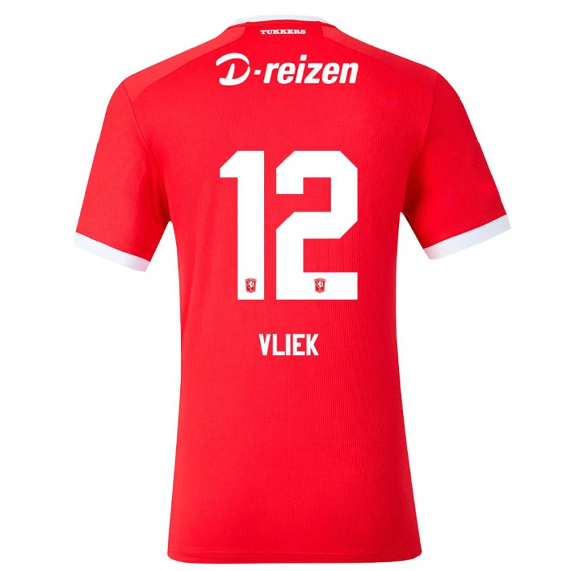 Danxen Kinder Leonie Vliek #12 Rot Weiß Heimtrikot Trikot 2026/27 T-Shirt Österreich
