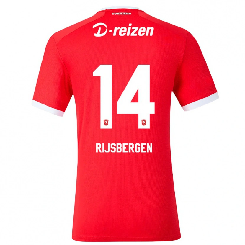 Danxen Kinder Liz Rijsbergen #14 Rot Weiß Heimtrikot Trikot 2026/27 T-Shirt Österreich