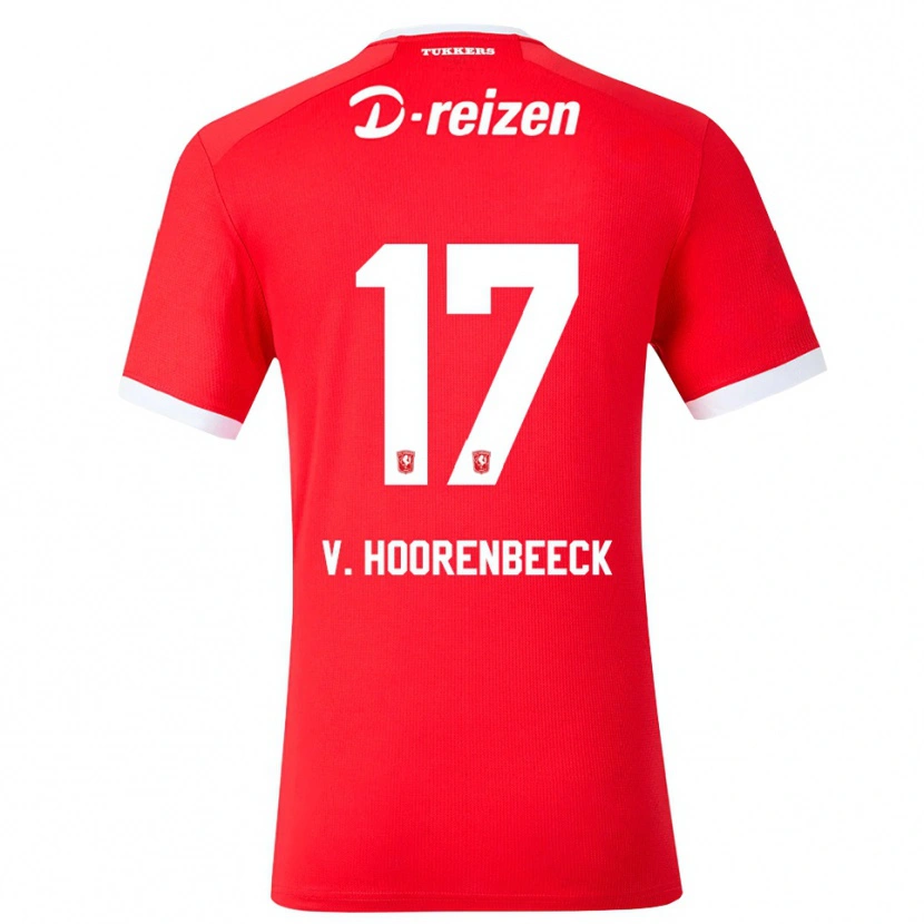 Danxen Kinder Alec Van Hoorenbeeck #17 Rot Weiß Heimtrikot Trikot 2026/27 T-Shirt Österreich