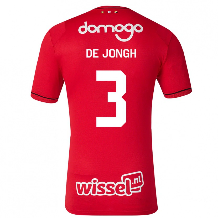 Danxen Kinder Bryan De Jongh #3 Rot Weiß Schwarz Heimtrikot Trikot 2026/27 T-Shirt Österreich