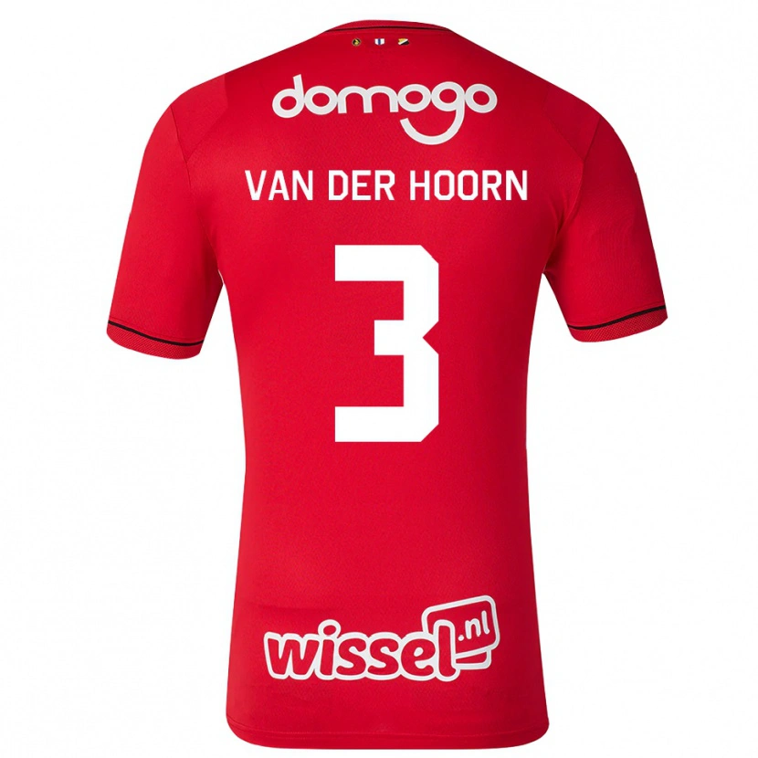 Danxen Kinder Mike Van Der Hoorn #3 Rot Weiß Schwarz Heimtrikot Trikot 2026/27 T-Shirt Österreich