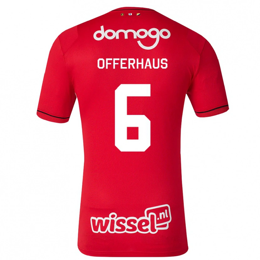 Danxen Kinder Guus Offerhaus #6 Rot Weiß Schwarz Heimtrikot Trikot 2026/27 T-Shirt Österreich