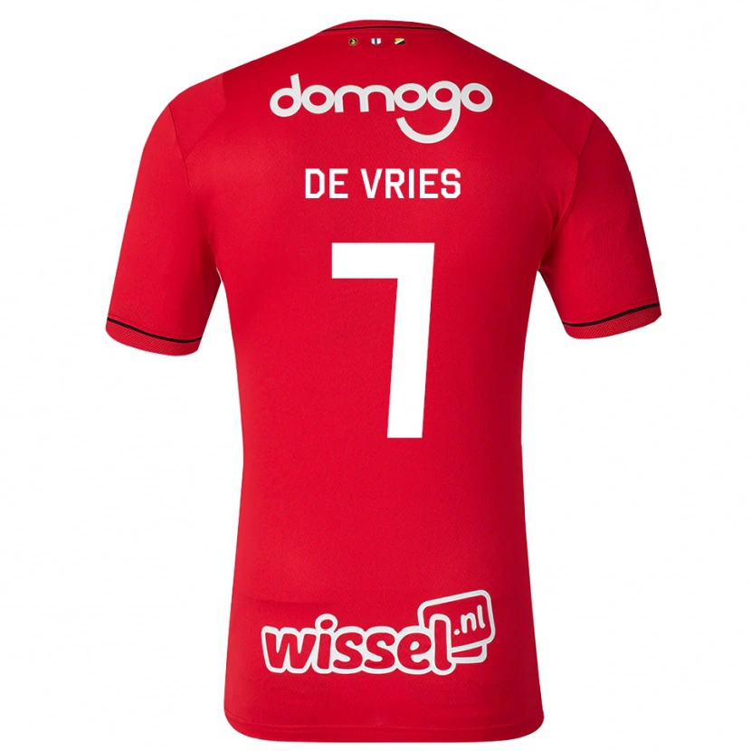 Danxen Kinder Miles De Vries #7 Rot Weiß Schwarz Heimtrikot Trikot 2026/27 T-Shirt Österreich