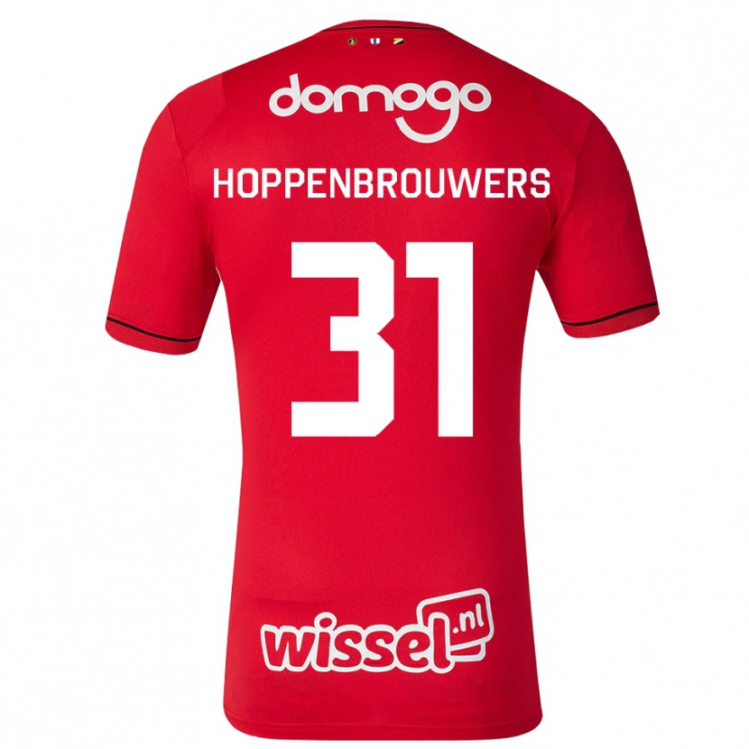 Danxen Kinder Mike Hoppenbrouwers #31 Rot Weiß Schwarz Heimtrikot Trikot 2026/27 T-Shirt Österreich