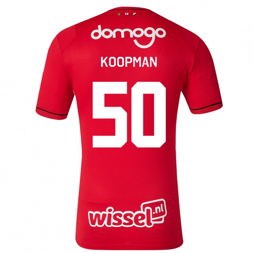 Danxen Kinder Kyra Koopman #50 Rot Weiß Schwarz Heimtrikot Trikot 2026/27 T-Shirt Österreich