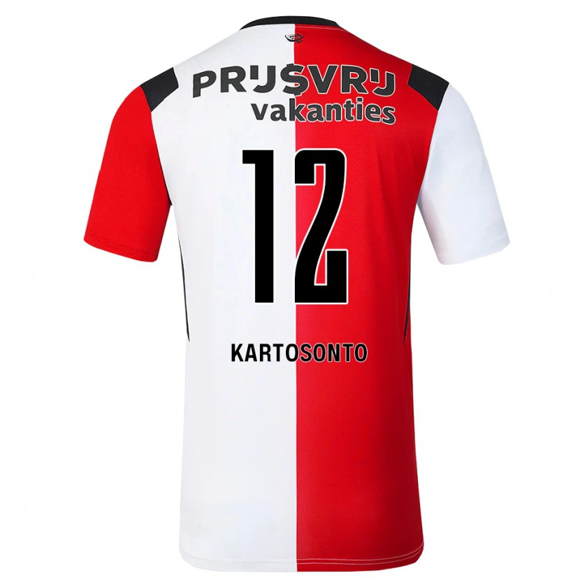Danxen Kinder Sirano Kartosonto #12 Rot Weiß Schwarz Heimtrikot Trikot 2026/27 T-Shirt Österreich
