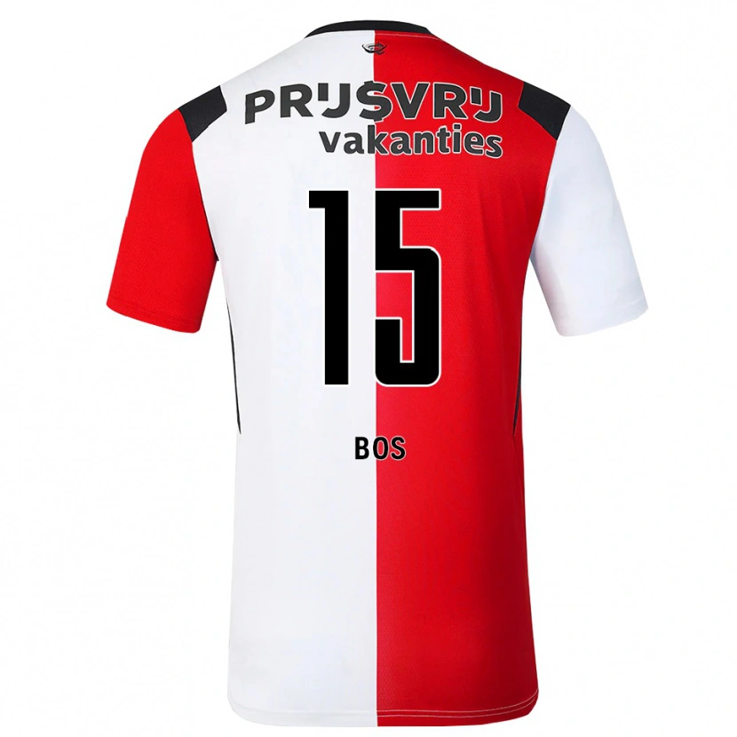 Danxen Kinder Jordan Bos #15 Rot Weiß Schwarz Heimtrikot Trikot 2026/27 T-Shirt Österreich