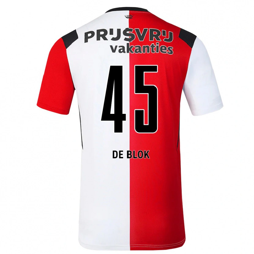 Danxen Kinder Lars De Blok #45 Rot Weiß Schwarz Heimtrikot Trikot 2026/27 T-Shirt Österreich