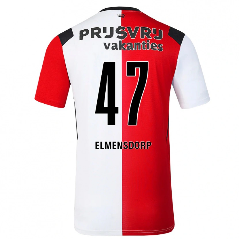 Danxen Kinder Paris Elmensdorp #47 Rot Weiß Schwarz Heimtrikot Trikot 2026/27 T-Shirt Österreich