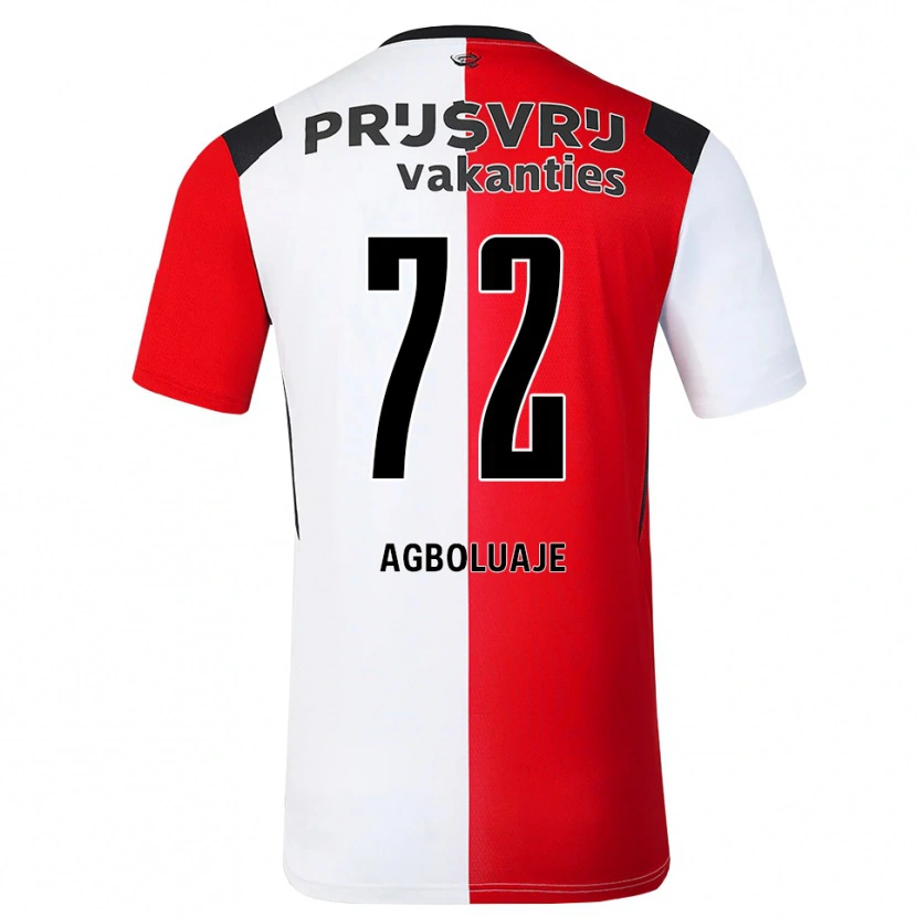 Danxen Kinder Hakeem Agboluaje #72 Rot Weiß Schwarz Heimtrikot Trikot 2026/27 T-Shirt Österreich