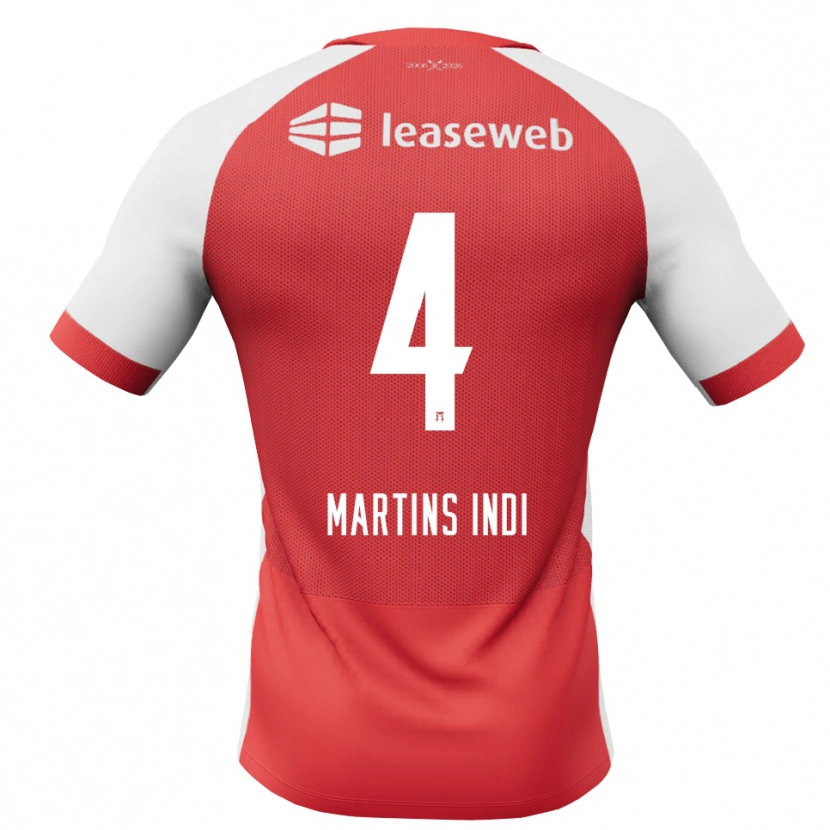 Danxen Kinder Bruno Martins Indi #4 Rot Weiß Schwarz Heimtrikot Trikot 2026/27 T-Shirt Österreich