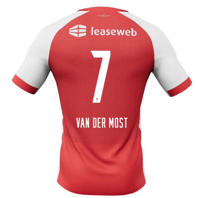 Danxen Kinder Veerle Van Der Most #7 Rot Weiß Schwarz Heimtrikot Trikot 2026/27 T-Shirt Österreich