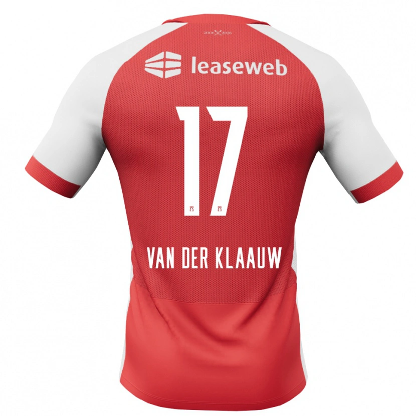 Danxen Kinder Deacon Van Der Klaauw #17 Rot Weiß Schwarz Heimtrikot Trikot 2026/27 T-Shirt Österreich