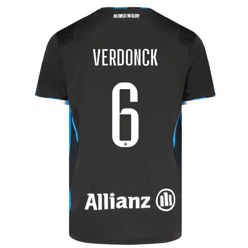 Danxen Kinder Saar Verdonck #6 Schwarz Rot Blau Heimtrikot Trikot 2026/27 T-Shirt Österreich
