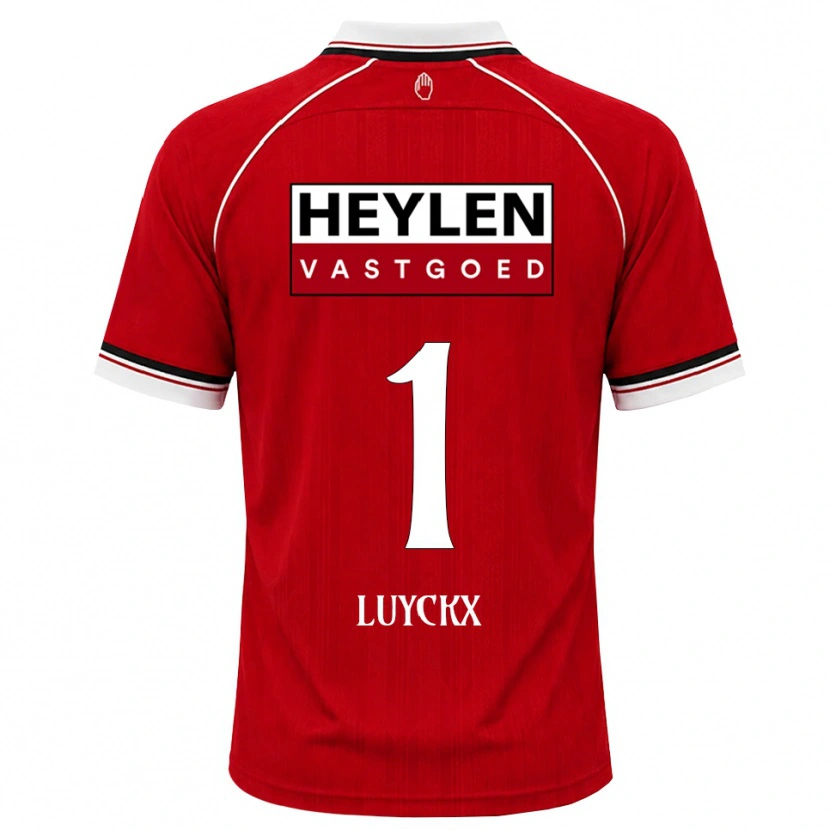 Danxen Kinder Vic Luyckx #1 Rot Weiß Schwarz Heimtrikot Trikot 2026/27 T-Shirt Österreich