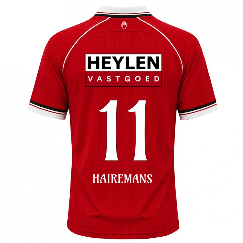Danxen Kinder Geoffry Hairemans #11 Rot Weiß Schwarz Heimtrikot Trikot 2026/27 T-Shirt Österreich