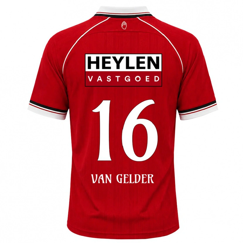 Danxen Kinder Louie Van Gelder #16 Rot Weiß Schwarz Heimtrikot Trikot 2026/27 T-Shirt Österreich