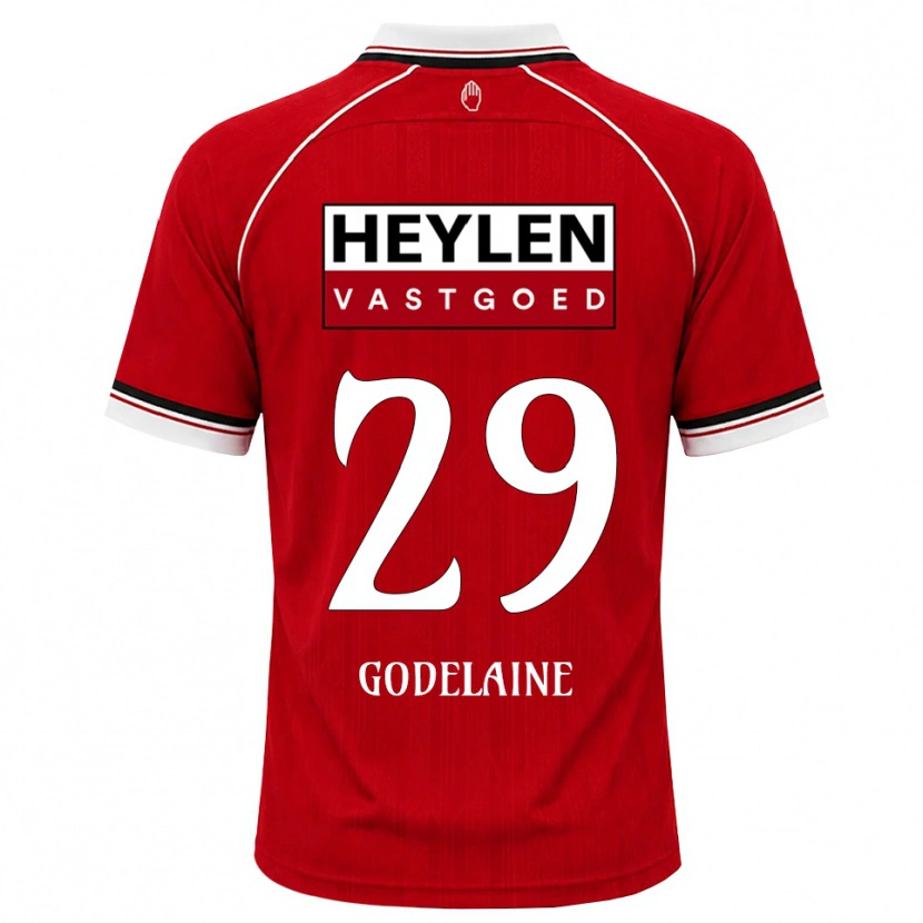 Danxen Kinder Jeff Godelaine #29 Rot Weiß Schwarz Heimtrikot Trikot 2026/27 T-Shirt Österreich