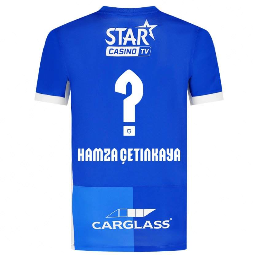 Danxen Kinder Ayaz Hamza Çetinkaya #0 Mittelblau Königlichblau Weiß Heimtrikot Trikot 2026/27 T-Shirt Österreich