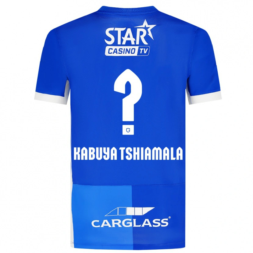 Danxen Kinder Lino Kabuya Tshiamala #0 Mittelblau Königlichblau Weiß Heimtrikot Trikot 2026/27 T-Shirt Österreich