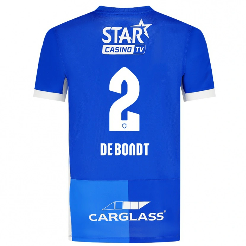 Danxen Kinder Marith De Bondt #2 Mittelblau Königlichblau Weiß Heimtrikot Trikot 2026/27 T-Shirt Österreich