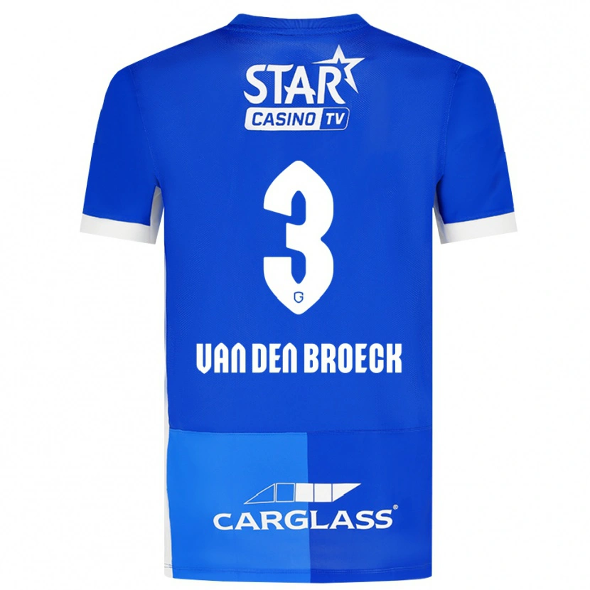Danxen Kinder Kobe Van Den Broeck #3 Mittelblau Königlichblau Weiß Heimtrikot Trikot 2026/27 T-Shirt Österreich