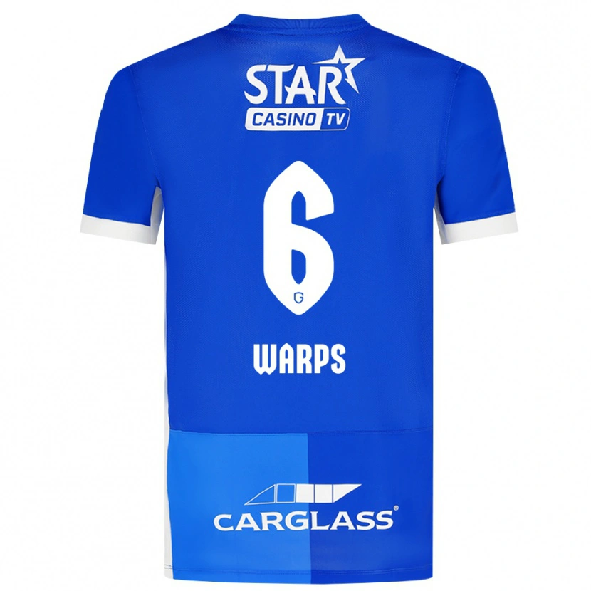 Danxen Kinder Isa Warps #6 Mittelblau Königlichblau Weiß Heimtrikot Trikot 2026/27 T-Shirt Österreich