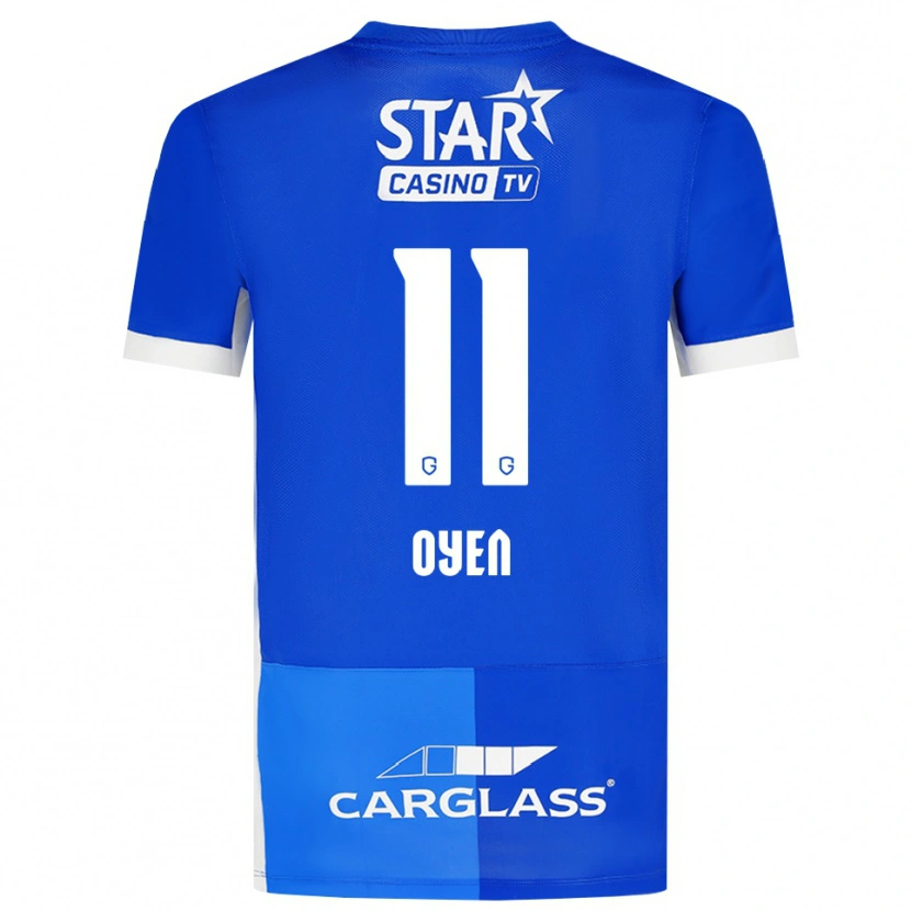 Danxen Kinder Luca Oyen #11 Mittelblau Königlichblau Weiß Heimtrikot Trikot 2026/27 T-Shirt Österreich