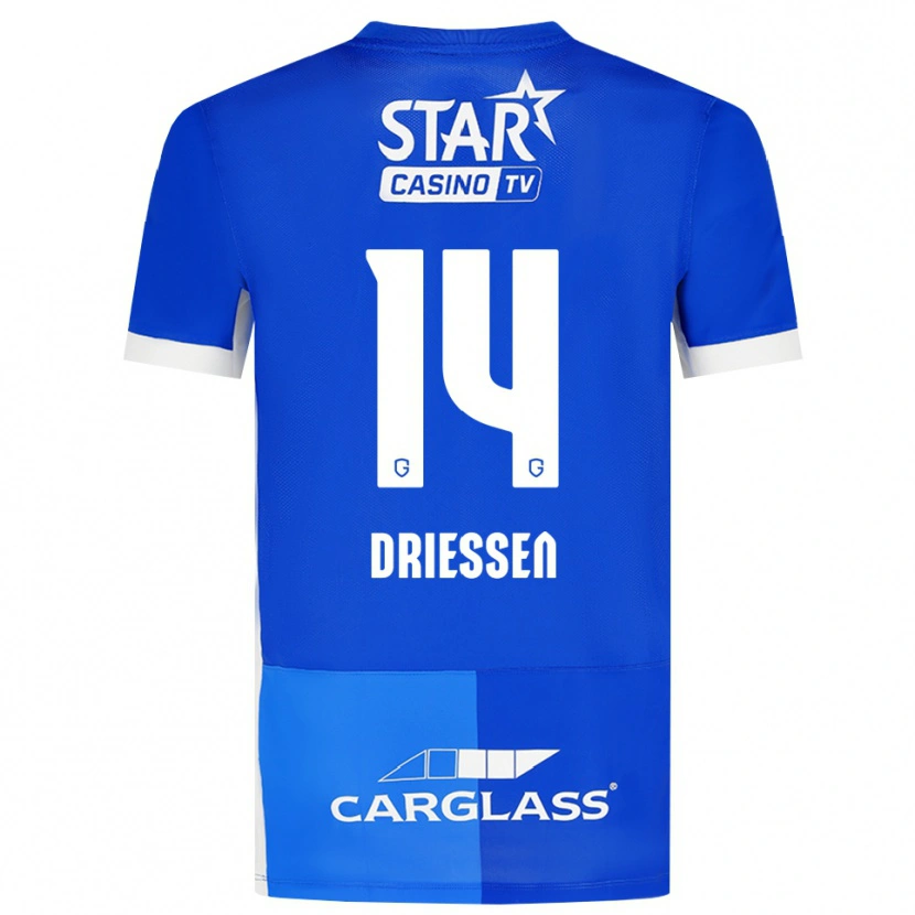 Danxen Kinder Jelle Driessen #14 Mittelblau Königlichblau Weiß Heimtrikot Trikot 2026/27 T-Shirt Österreich