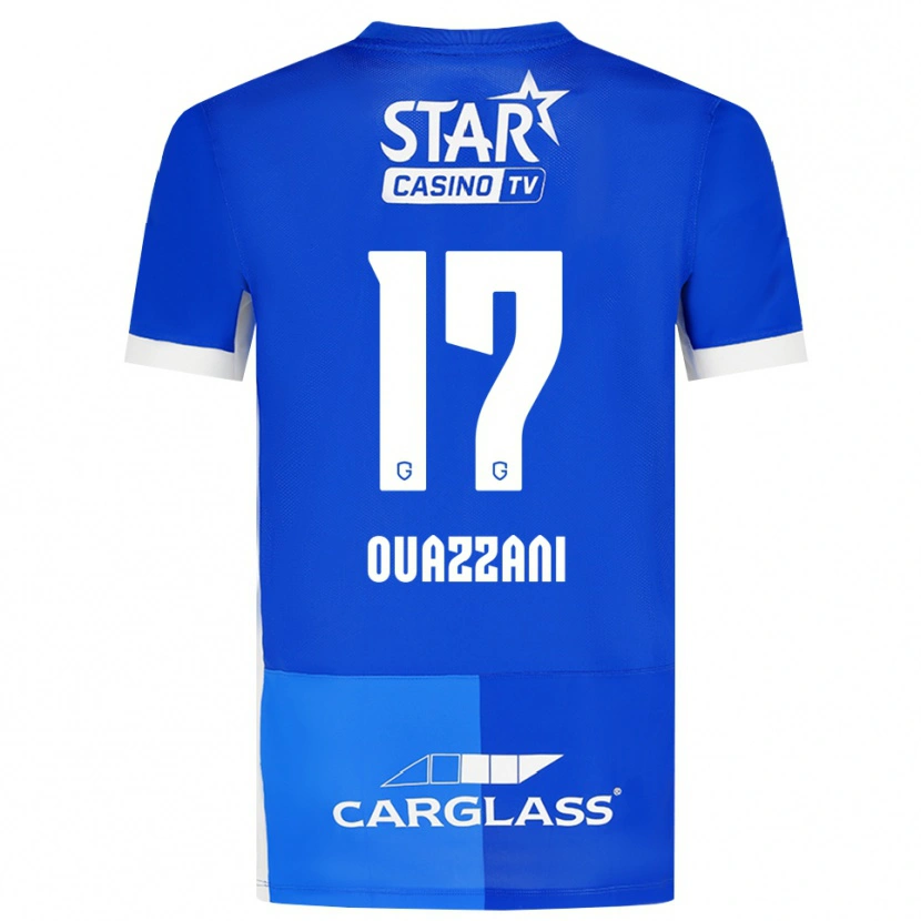 Danxen Kinder Fady Ouazzani #17 Mittelblau Königlichblau Weiß Heimtrikot Trikot 2026/27 T-Shirt Österreich