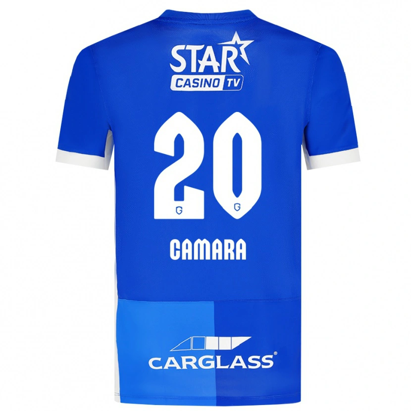 Danxen Kinder Ali Camara #20 Mittelblau Königlichblau Weiß Heimtrikot Trikot 2026/27 T-Shirt Österreich