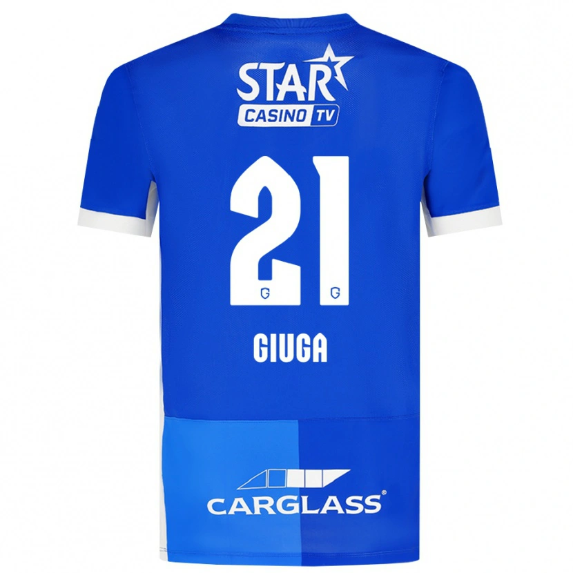 Danxen Kinder Anissa Giuga #21 Mittelblau Königlichblau Weiß Heimtrikot Trikot 2026/27 T-Shirt Österreich