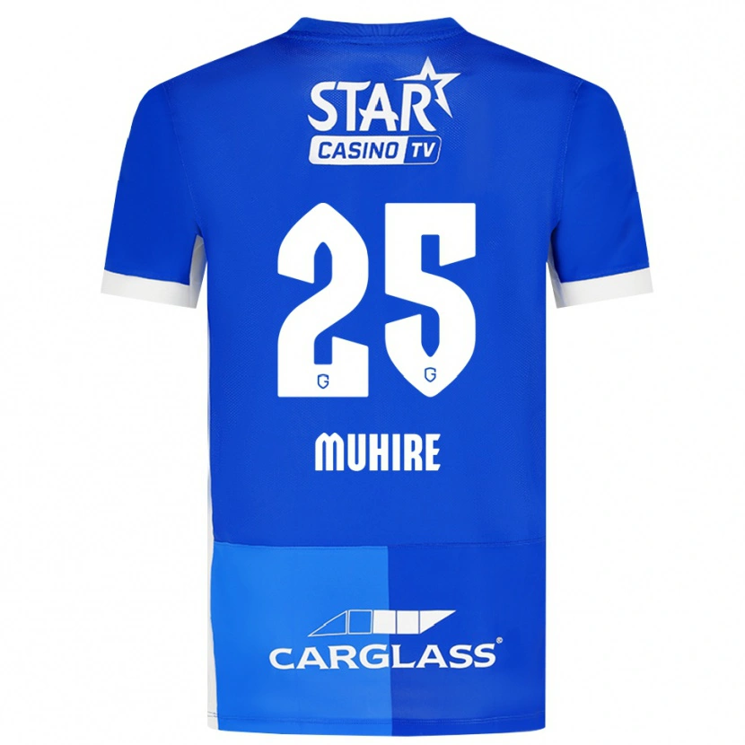Danxen Kinder Ian-Confiance Muhire #25 Mittelblau Königlichblau Weiß Heimtrikot Trikot 2026/27 T-Shirt Österreich