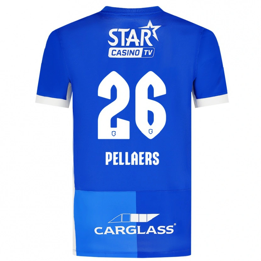 Danxen Kinder Amanuel Pellaers #26 Mittelblau Königlichblau Weiß Heimtrikot Trikot 2026/27 T-Shirt Österreich