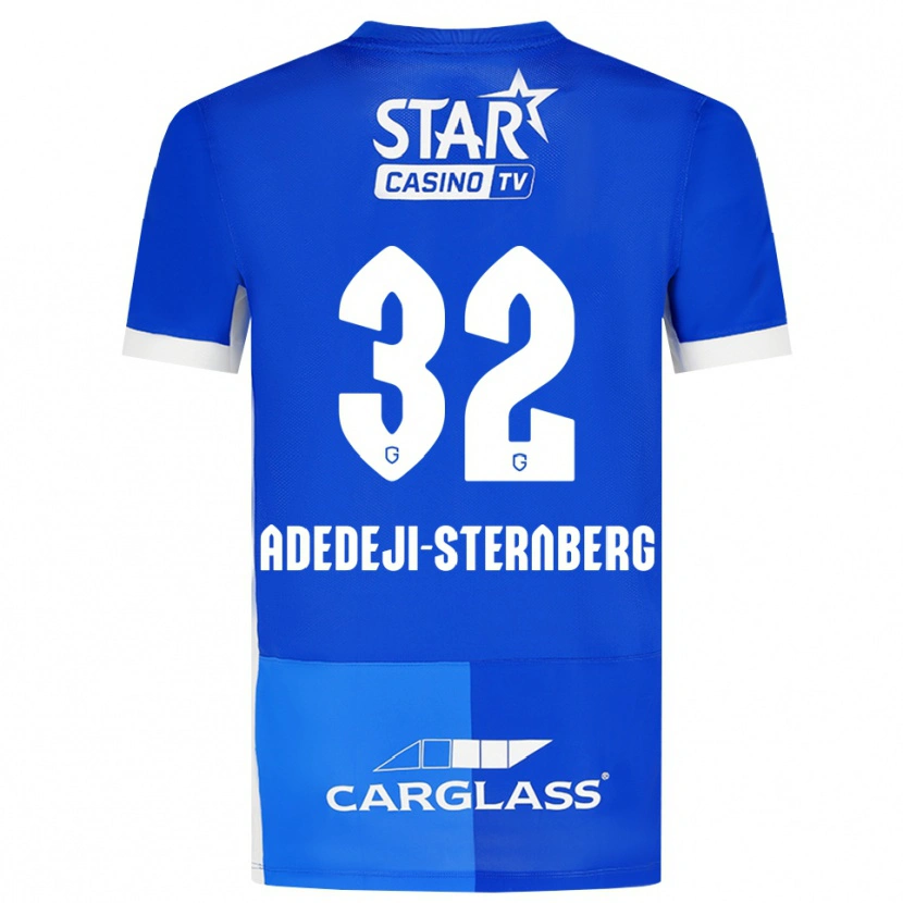 Danxen Kinder Noah Adedeji-Sternberg #32 Mittelblau Königlichblau Weiß Heimtrikot Trikot 2026/27 T-Shirt Österreich