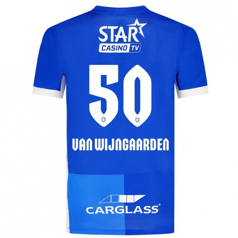 Danxen Kinder Maren Van Wijngaarden #50 Mittelblau Königlichblau Weiß Heimtrikot Trikot 2026/27 T-Shirt Österreich