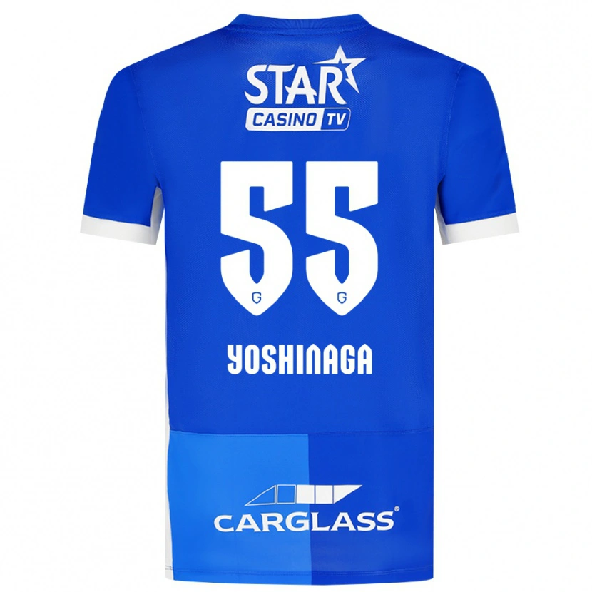 Danxen Kinder Yumeki Yoshinaga #55 Mittelblau Königlichblau Weiß Heimtrikot Trikot 2026/27 T-Shirt Österreich