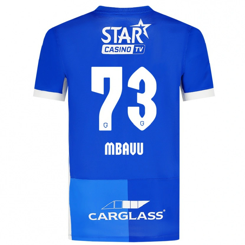 Danxen Kinder Elie Mbavu #73 Mittelblau Königlichblau Weiß Heimtrikot Trikot 2026/27 T-Shirt Österreich